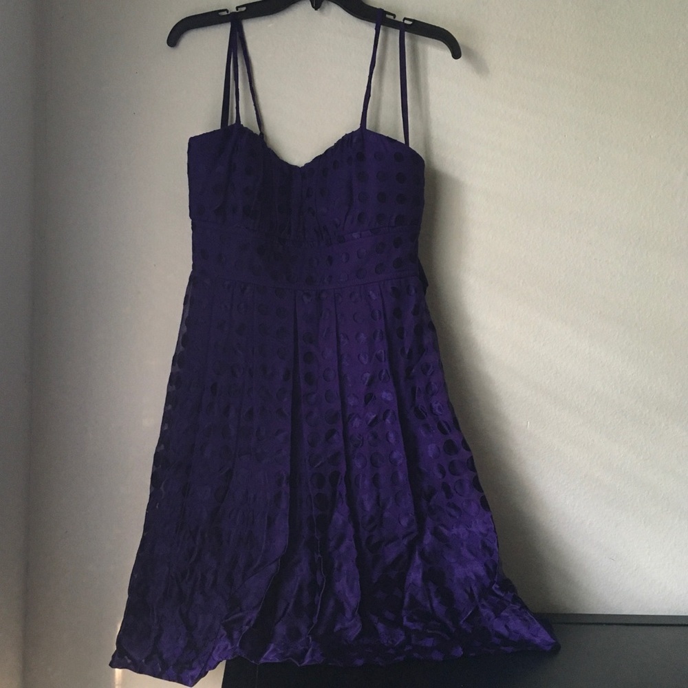 NEW Fashion Bug Purple Polka Dot Dress